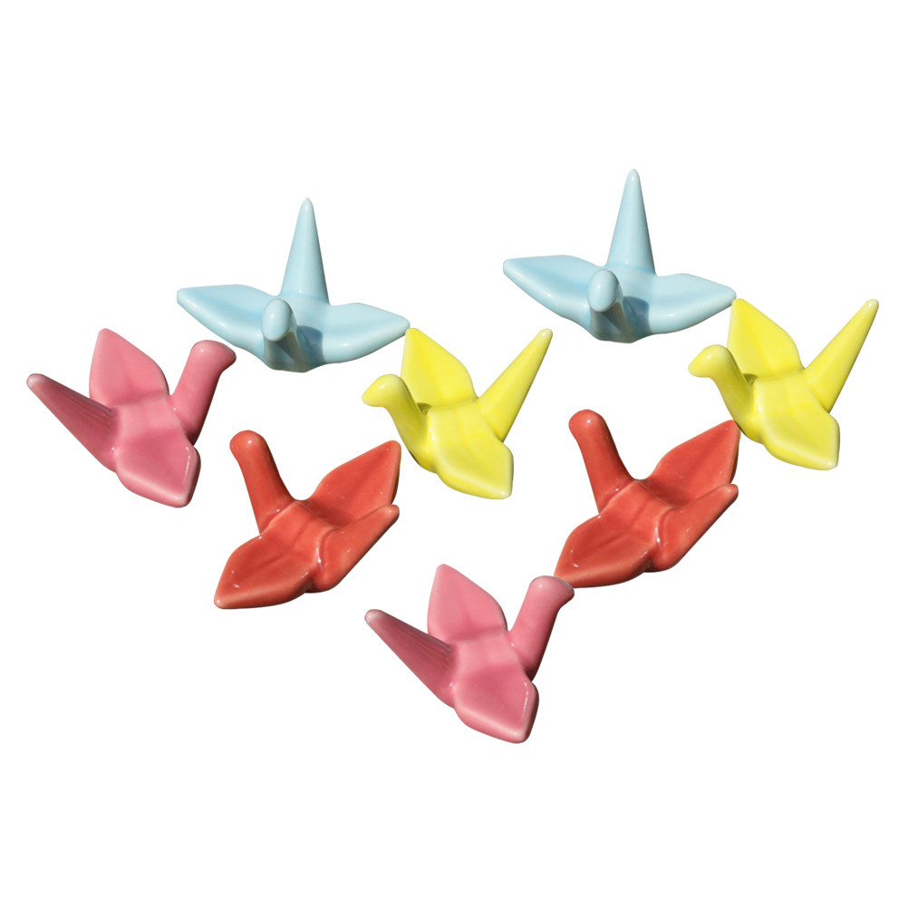 Chopstick Rest Ceramic - 8Pcs Chopsticks Rest Ceramic Paper Crane