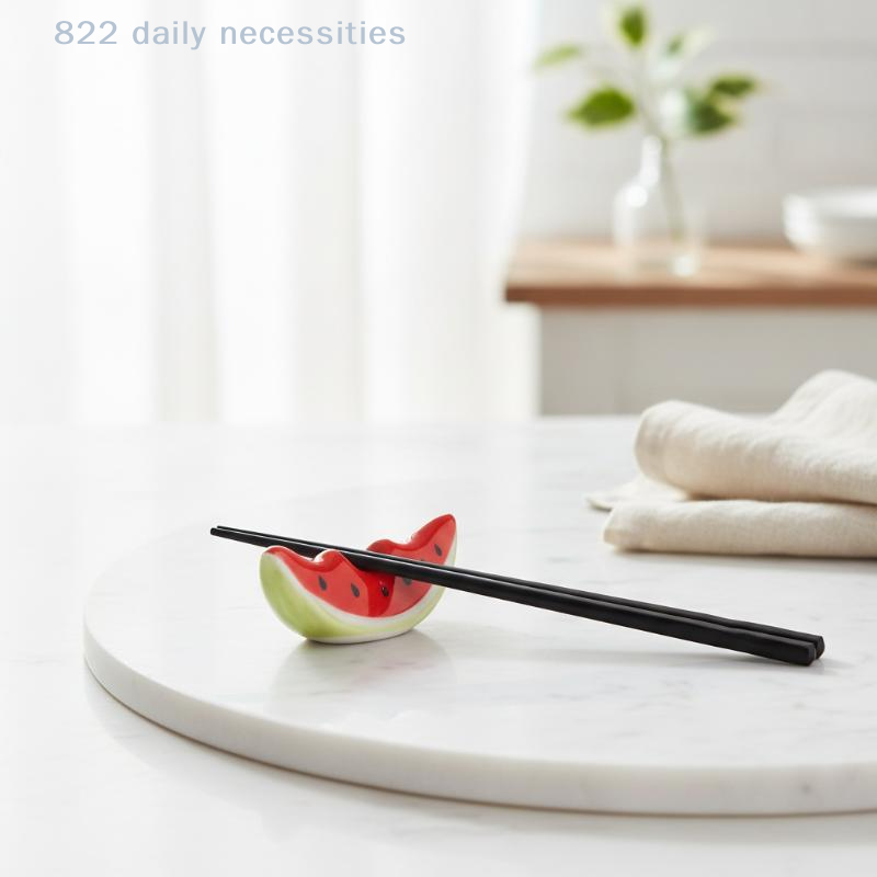 Chopstick Rest Ceramic - Food-safe Watermelon Ceramic Chopstick Rest Multipurpose