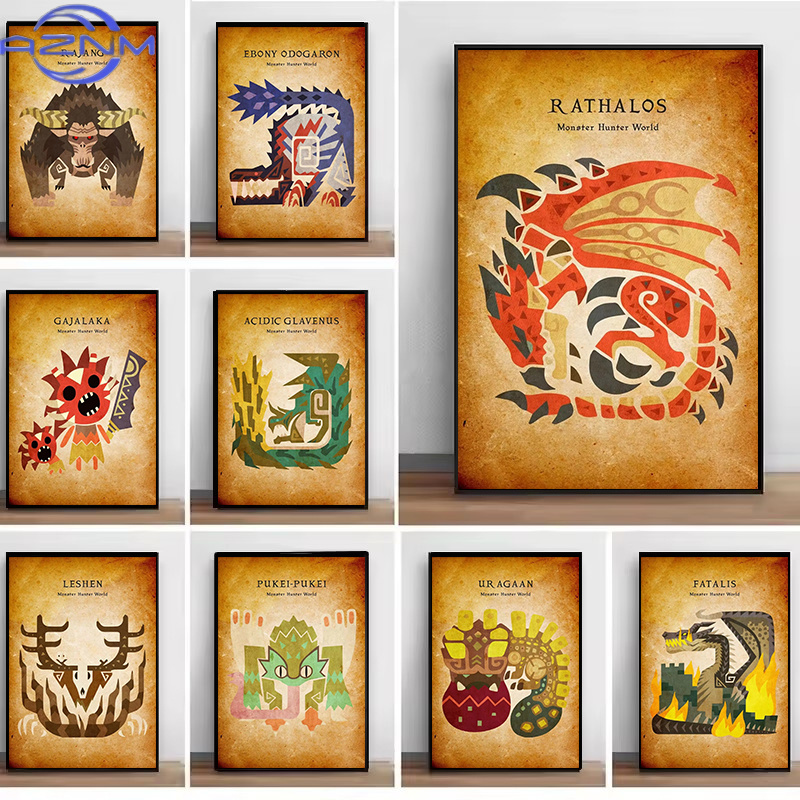 Japanese Living Lifestyle - AZNM Japanese Game Animated Vintage Canvas