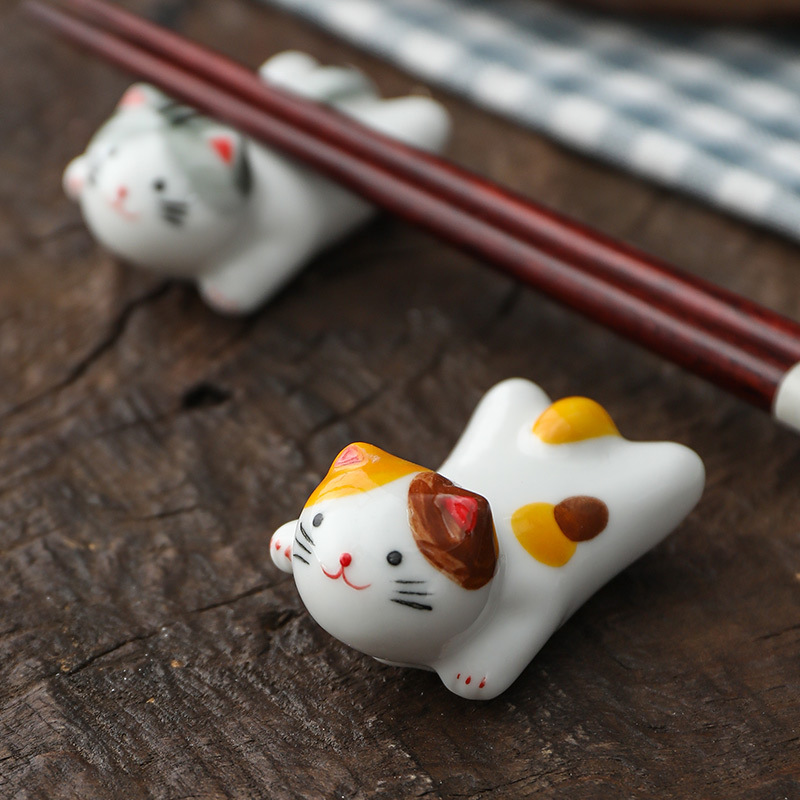 Flying Cat Ceramic Chopstick R - đánh giá và giá Chopstick Rest Ceramic