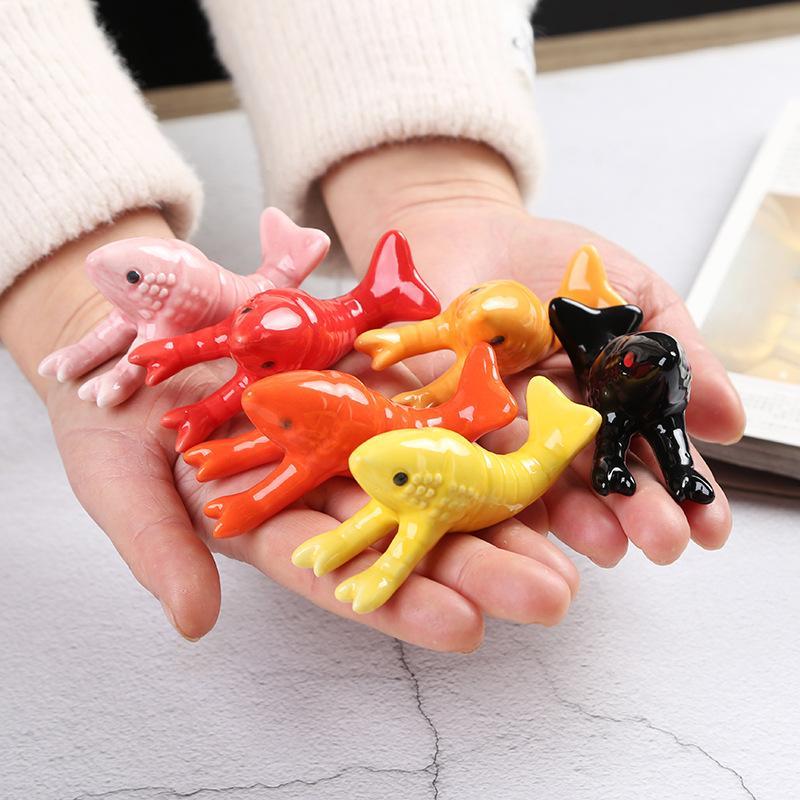 Cute Crayfish Shaped Ceramic C - đánh giá và giá Chopstick Rest Ceramic