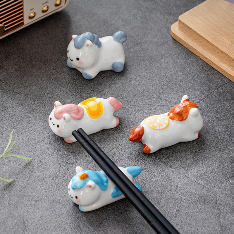 1Pieces Cute Ceramic Horse Cho - đánh giá và giá Chopstick Rest Ceramic