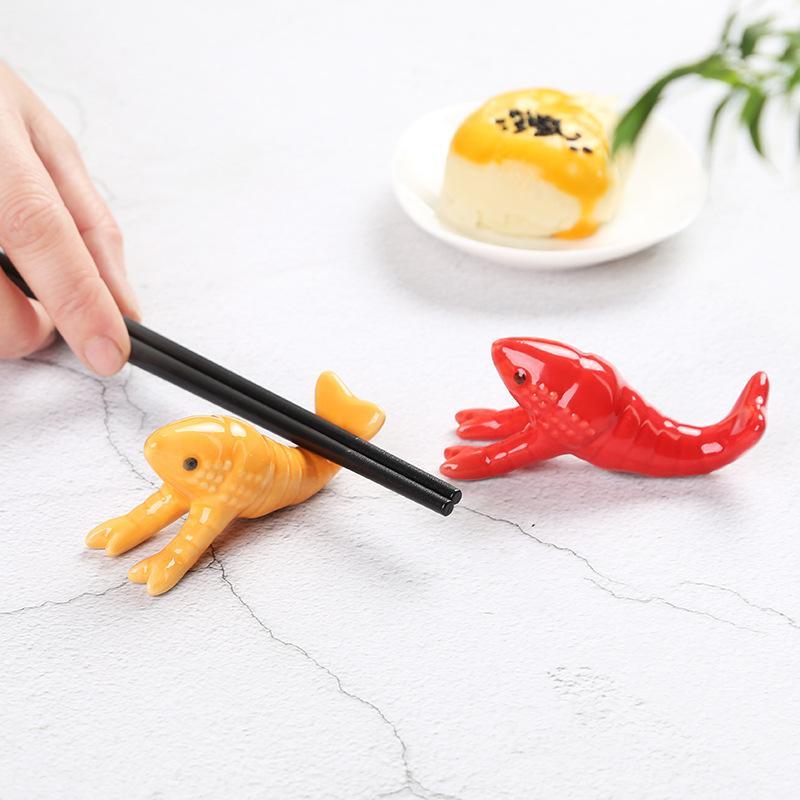 Cute Crayfish Shaped Ceramic C - đánh giá và giá Chopstick Rest Ceramic